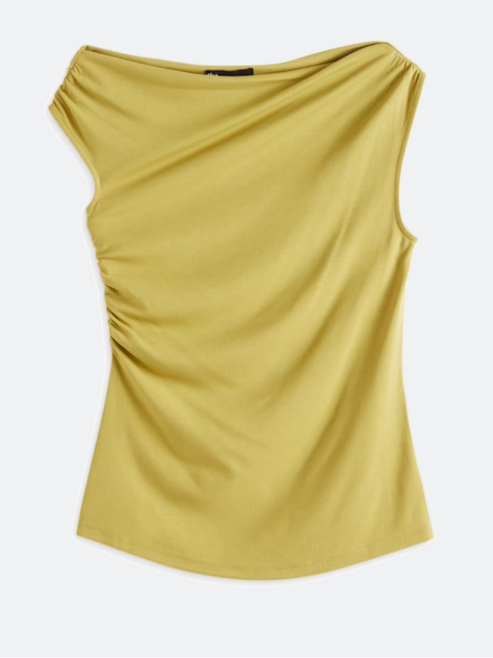 Asymmetric Sleeveless Cowl Neck Draped Top - Women’s Medium